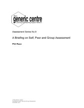 book A briefing on self, peer and group assessment