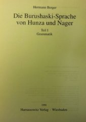 book Die Burushaski-Sprache von Hunza und Nager