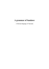 book A grammar of Sandawe: a Khoisan language of Tanzania