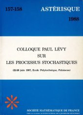 book Colloque Paul Lévy sur les processus stochastiques