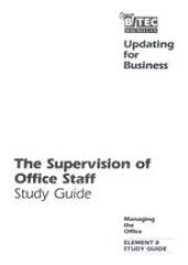 book The Supervision of Office Staff: Study Guide