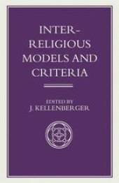 book Inter-Religious Models and Criteria