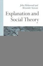 book Explanation and Social Theory