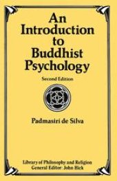 book An Introduction to Buddhist Psychology