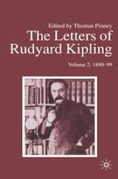 book The Letters of Rudyard Kipling: Volume 2: 1890–99