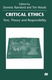 book Critical Ethics: Text, Theory and Responsibility