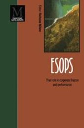 book ESOPS: Their role in corporate finance and performance