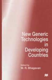 book New Generic Technologies in Developing Countries