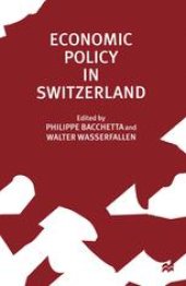 book Economic Policy in Switzerland