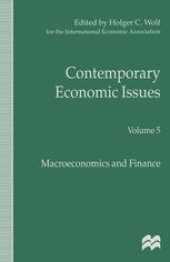 book Contemporary Economic Issues: Macroeconomics and Finance