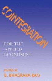 book Cointegration: for the Applied Economist