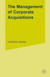 book The Management of Corporate Acquisitions: International Perspectives