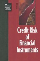 book The Credit Risk of Financial Instruments