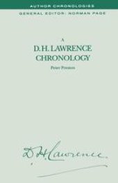 book A D. H. Lawrence Chronology