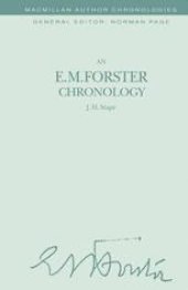 book An E. M. Forster Chronology