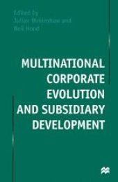 book Multinational Corporate Evolution and Subsidiary Development