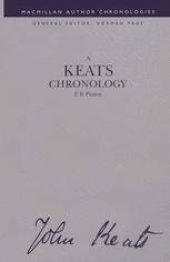 book A Keats Chronology