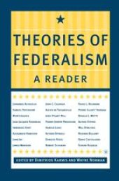 book Theories of Federalism: A Reader