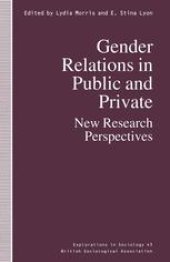 book Gender Relations in Public and Private: New Research Perspectives