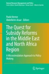 book The Quest for Subsidy Reforms in the Middle East and North Africa Region: A Microsimulation Approach to Policy Making