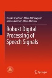 book Robust Digital Processing of Speech Signals