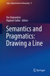 book Semantics and Pragmatics: Drawing a Line