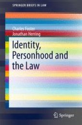 book Identity, Personhood and the Law