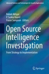 book Open Source Intelligence Investigation: From Strategy to Implementation