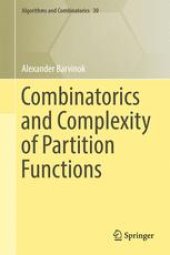 book Combinatorics and Complexity of Partition Functions