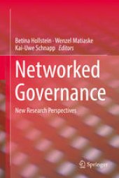 book Networked Governance: New Research Perspectives