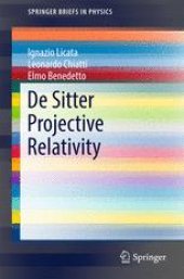 book De Sitter Projective Relativity