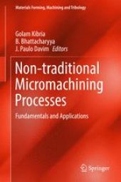 book Non-traditional Micromachining Processes: Fundamentals and Applications