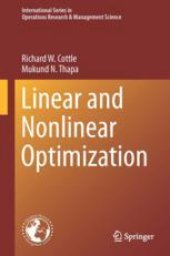 book Linear and Nonlinear Optimization