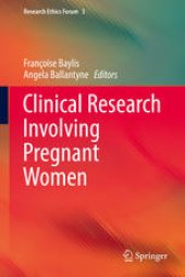 book Clinical Research Involving Pregnant Women