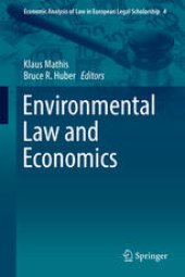 book Environmental Law and Economics