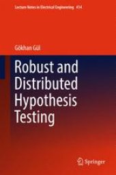 book Robust and Distributed Hypothesis Testing