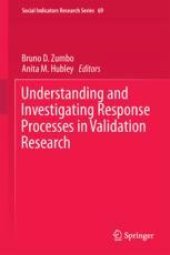 book Understanding and Investigating Response Processes in Validation Research