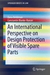 book An International Perspective on Design Protection of Visible Spare Parts