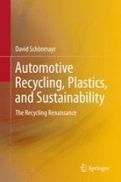 book Automotive Recycling, Plastics, and Sustainability: The Recycling Renaissance