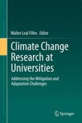 book Climate Change Research at Universities: Addressing the Mitigation and Adaptation Challenges