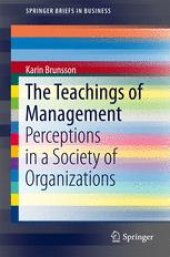 book The Teachings of Management: Perceptions in a Society of Organizations