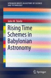 book Rising Time Schemes in Babylonian Astronomy