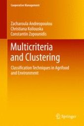 book Multicriteria and Clustering : Classification Techniques in Agrifood and Environment