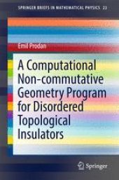 book A Computational Non-commutative Geometry Program for Disordered Topological Insulators