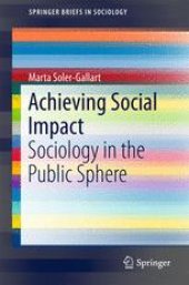 book Achieving Social Impact : Sociology in the Public Sphere