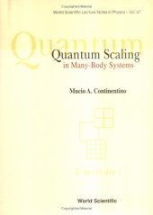 book Quantum scaling in many-body systems