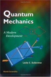 book Quantum mechanics - a modern development