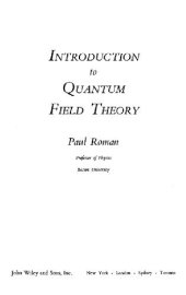 book Introduction to quantum field theory