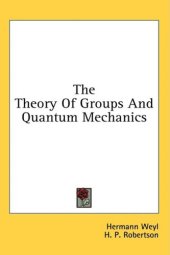 book The theory of groups and quantum mechanics