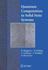 book Quantum computing in solid state systems